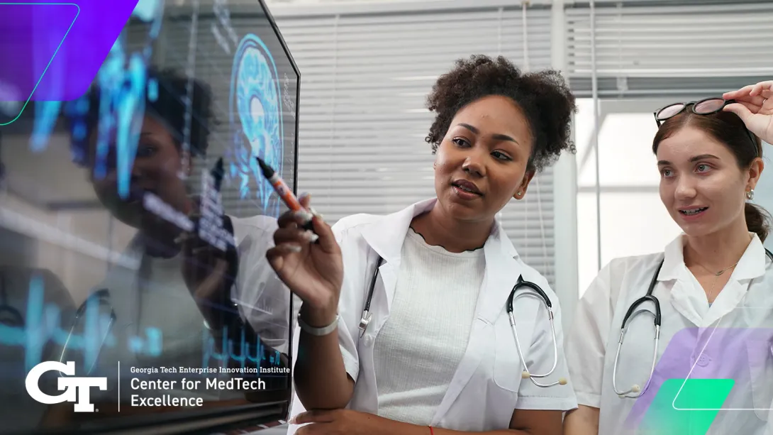 doctors reviewing brain scan